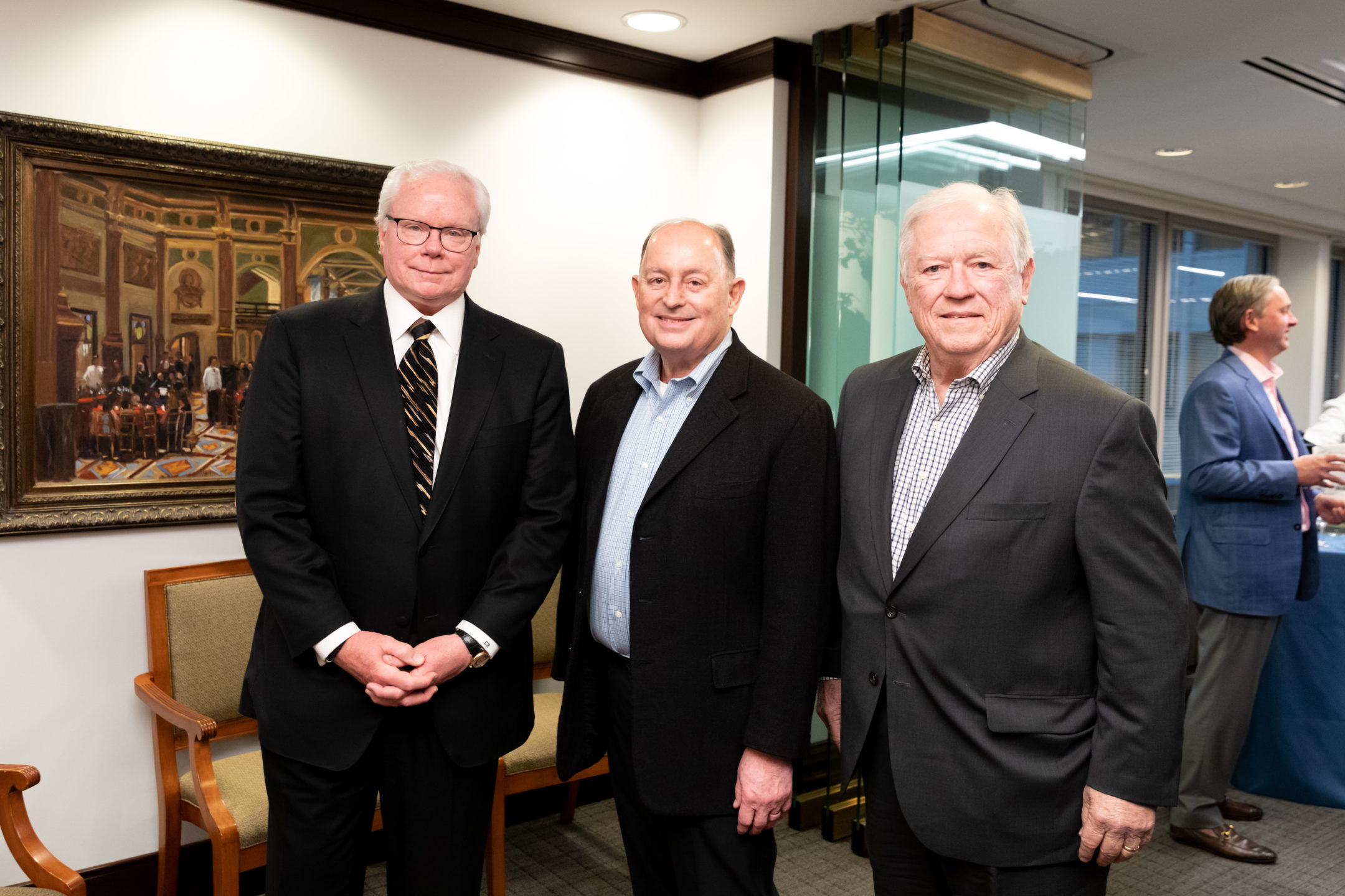 Ed Rogers, Lanny Griffith and Haley Barbour at Griffith’s 30-year BGR celebration