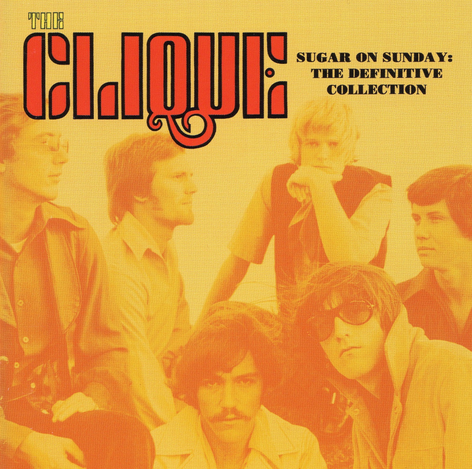 The Clique compilation sleeve featuring archival photographs of the Texas band