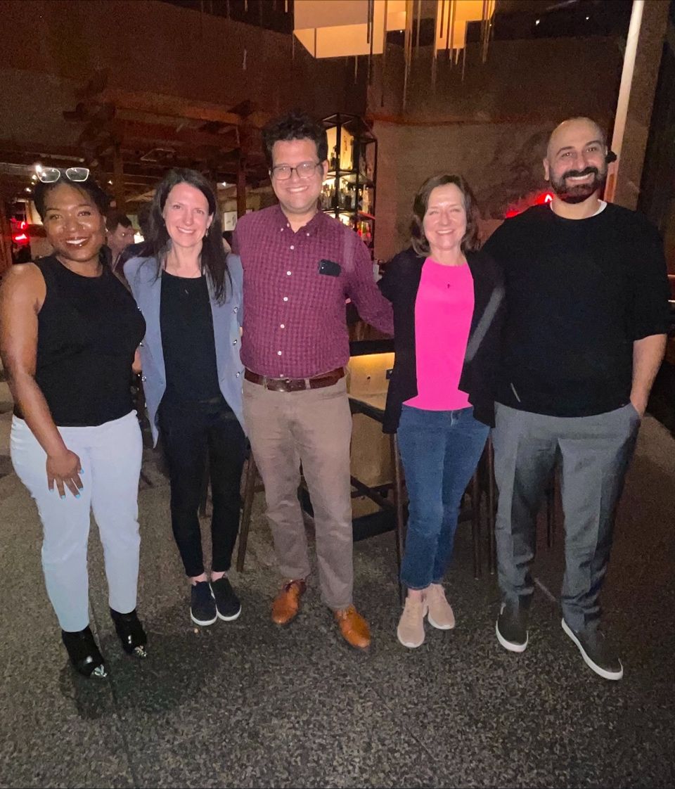 Laura Marx with RSA Security marketing teammates at RSAC