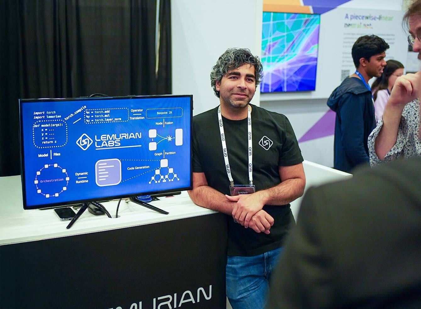 Jay Dawani speaking at a PyTorch event