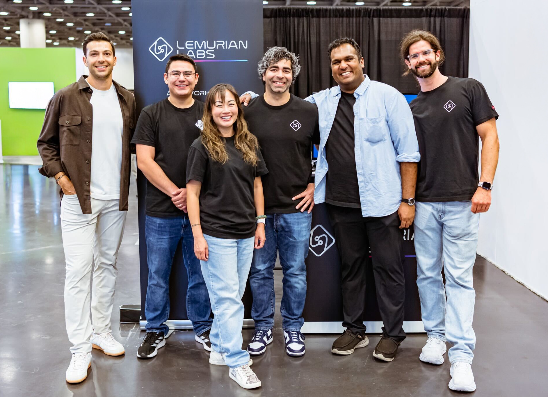 Members of the Lemurian Labs team gathered together