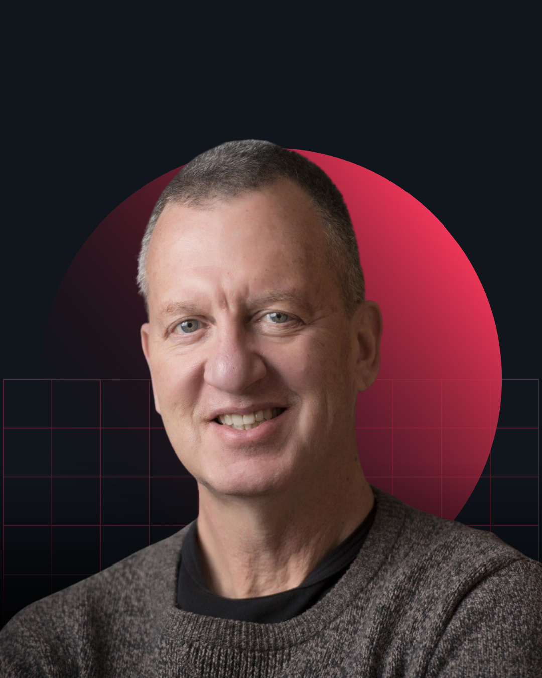Len Kahn, BinSentry chief marketing officer, in a conference speaker portrait