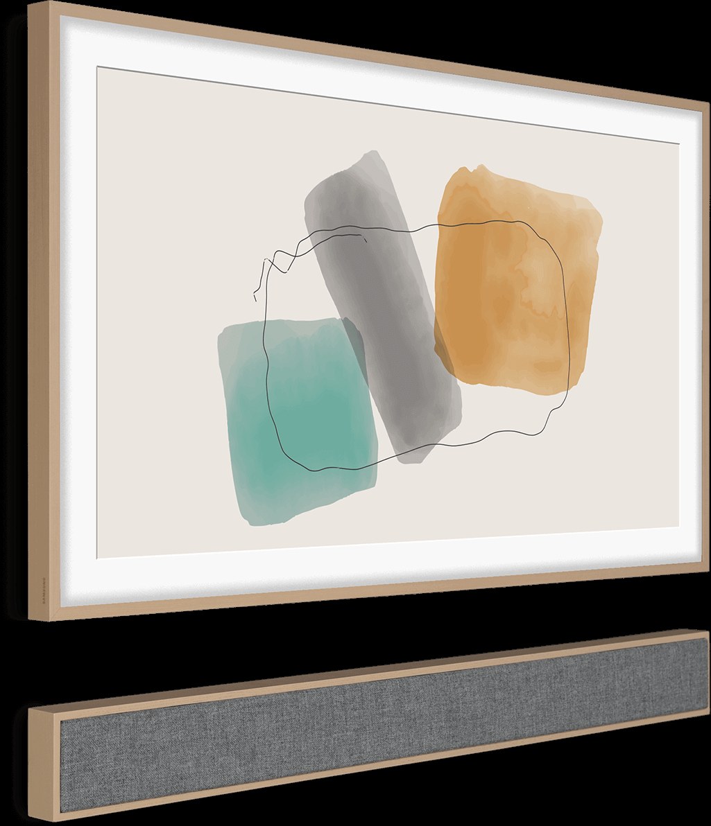 Leon FrameBar product detail showing wood finish