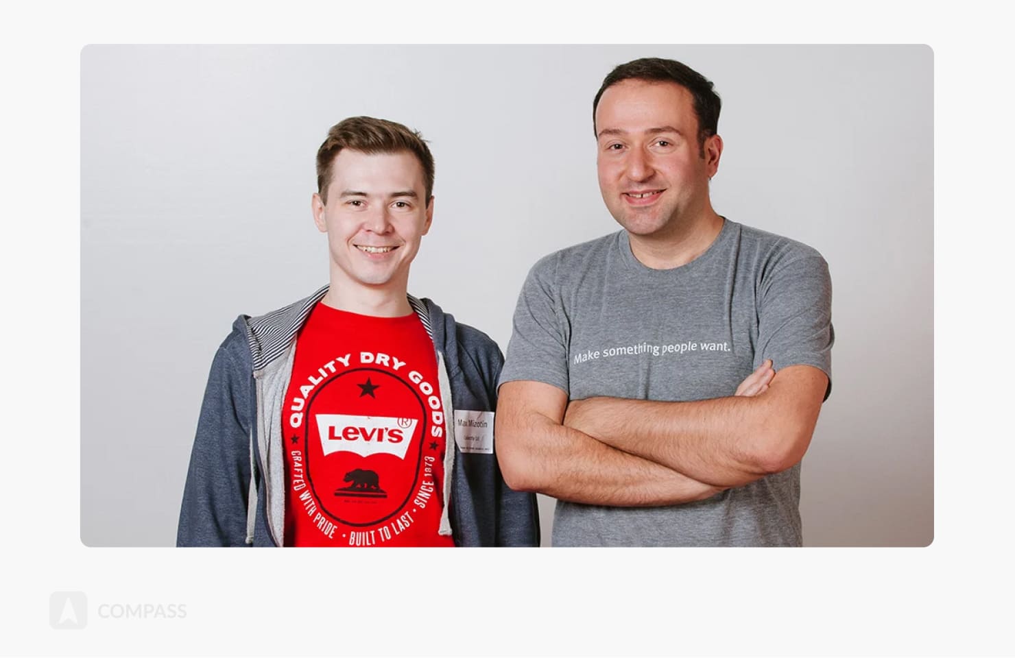 Collectly co-founders Maxim Mizotin and Levon Brutyan standing together