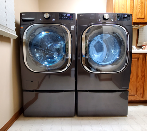 LG front-loading washer and dryer