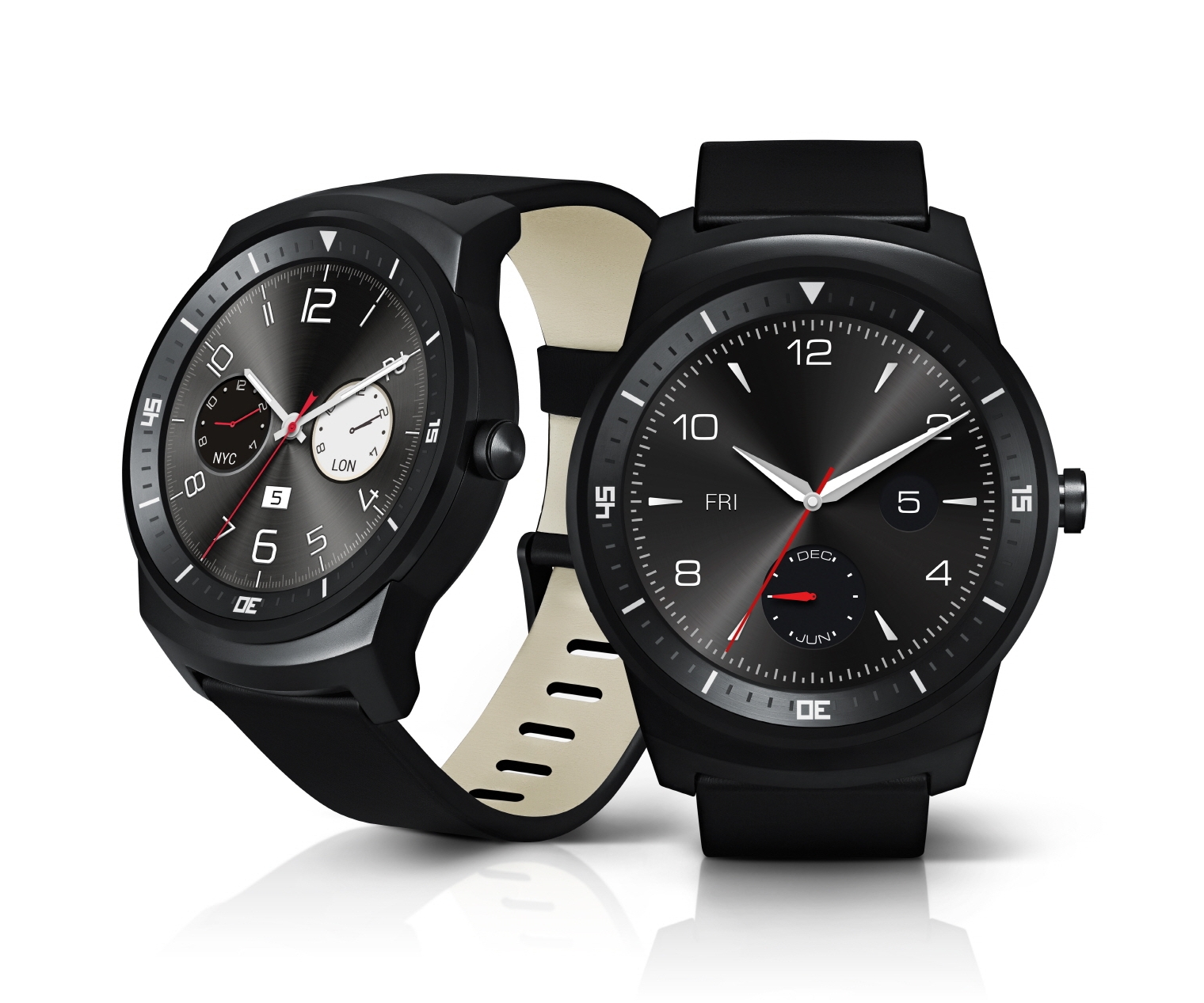 LG smartwatch with circular display