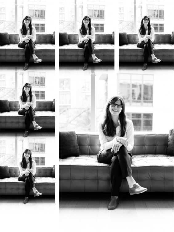 Liaison founder Heidi Lowell seated in the agency's official portrait