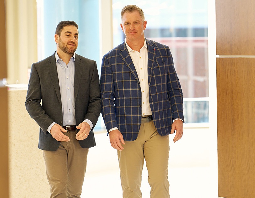 Libra Solutions CEO Matt Milim, left, with president Brian Call