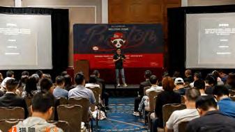Audience and speaker at the Chengdu overseas talent-tour event