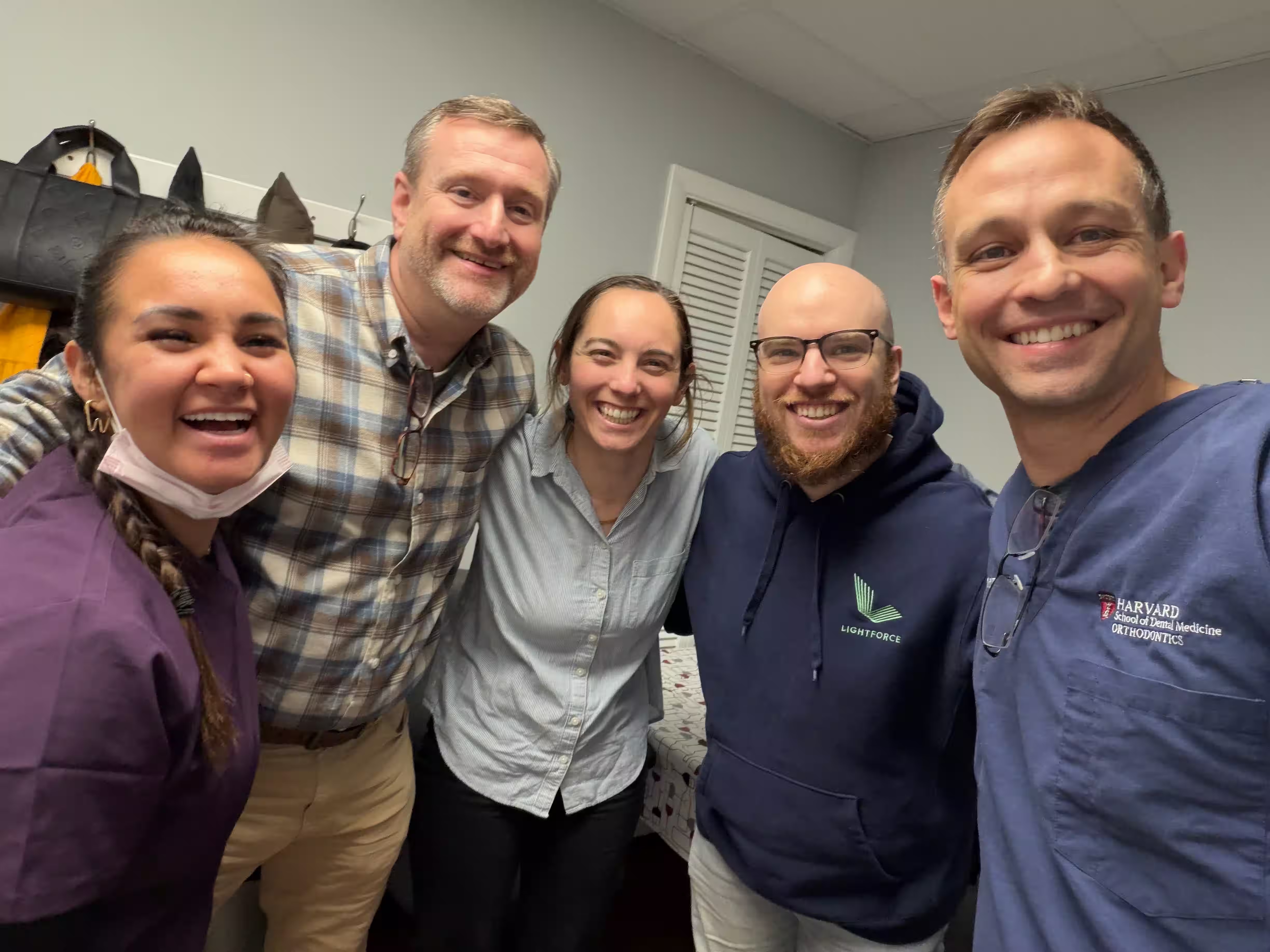 LightForce team pictured in company careers imagery