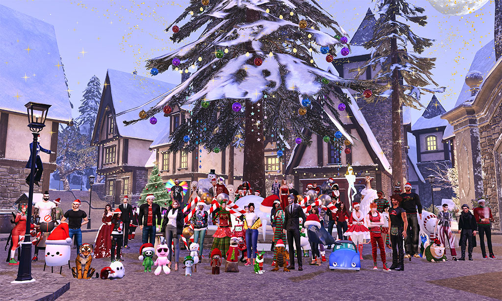 Linden Lab team holiday card