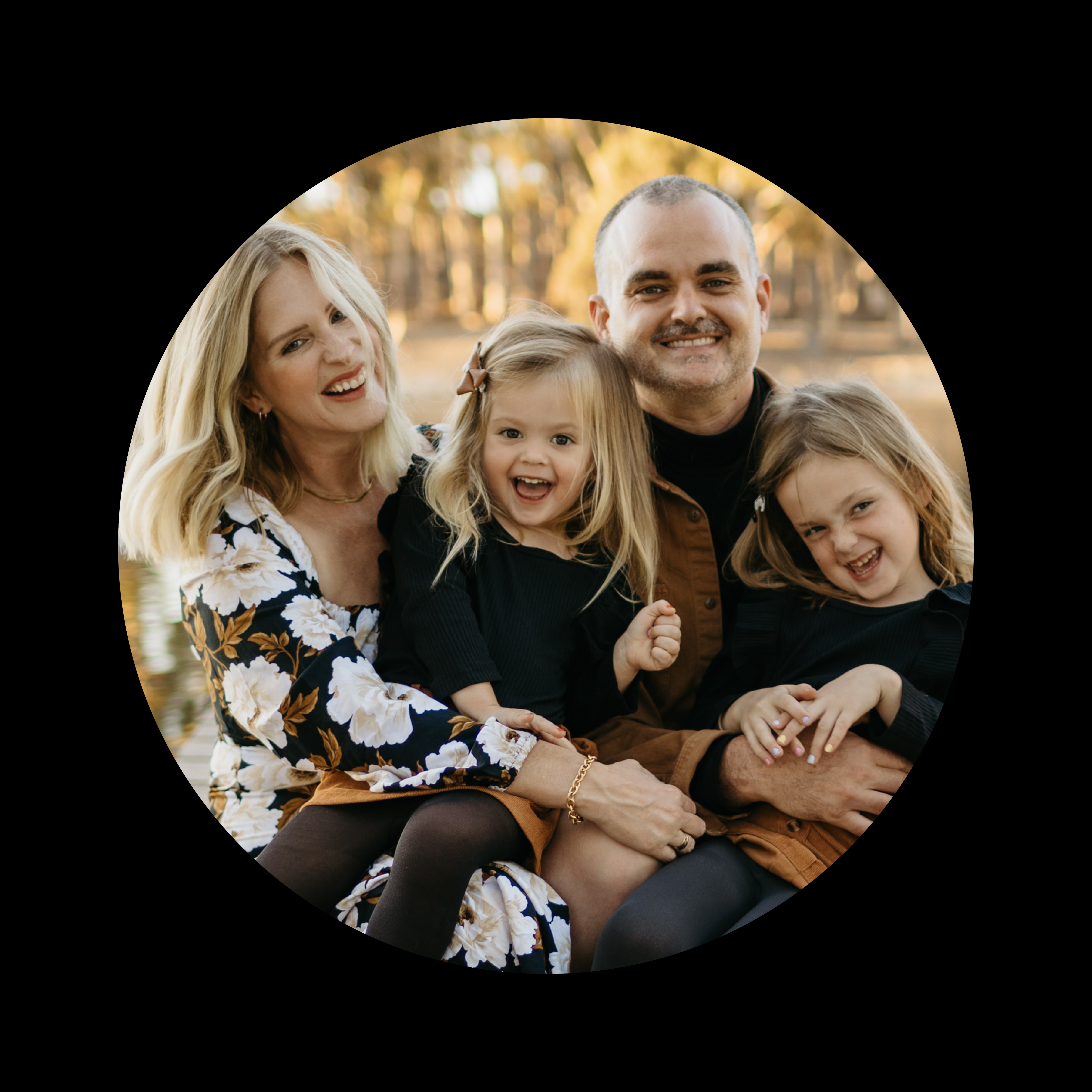 Lindsay Anthony with her family in an outdoor photograph published on Lately’s team page