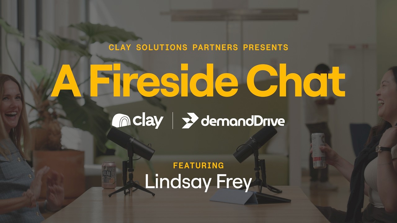 Lindsay Frey and Nancy Mottice in conversation in Clay’s fireside chat promotional image