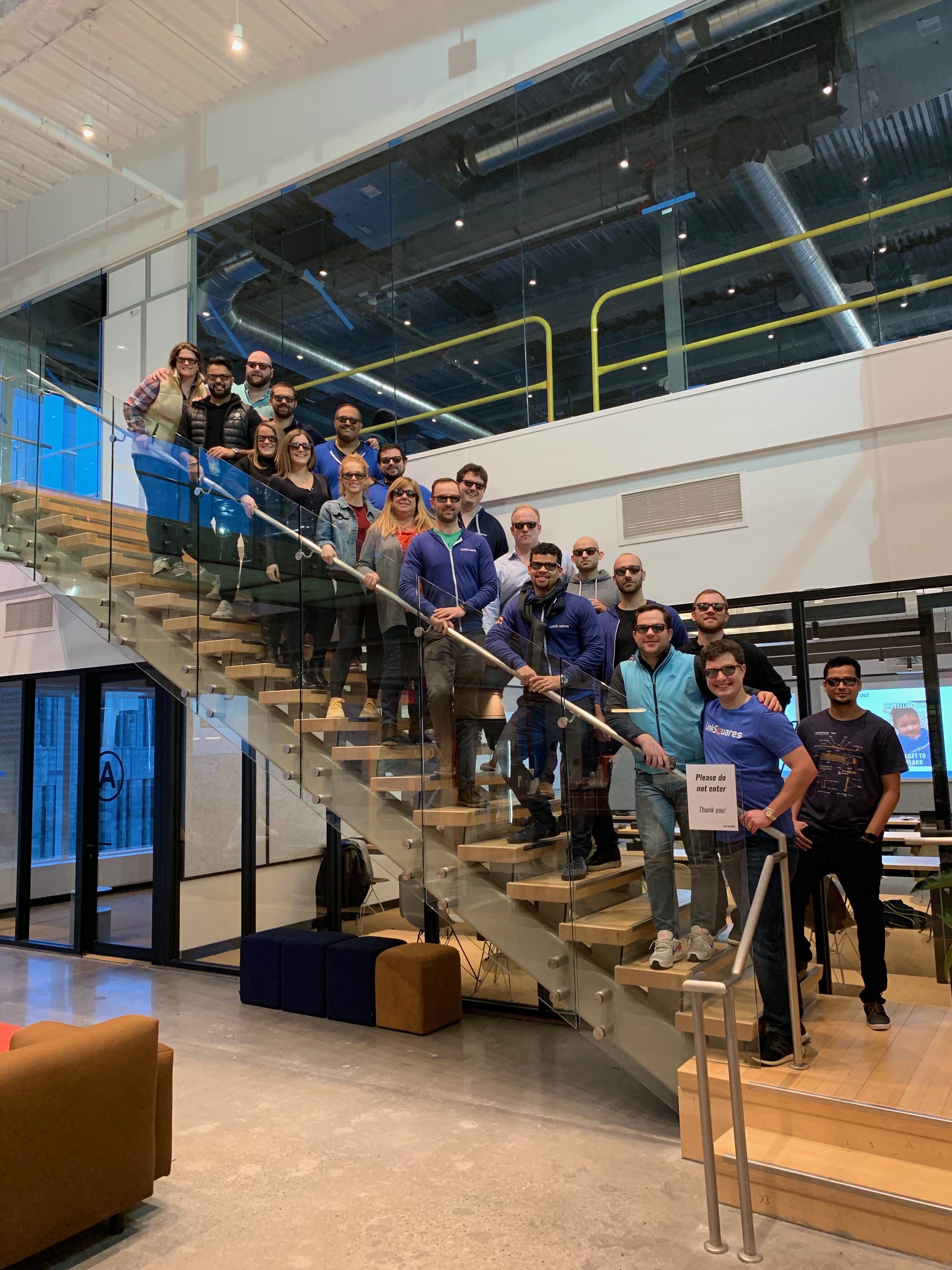 The LinkSquares team gathered in Boston in 2019