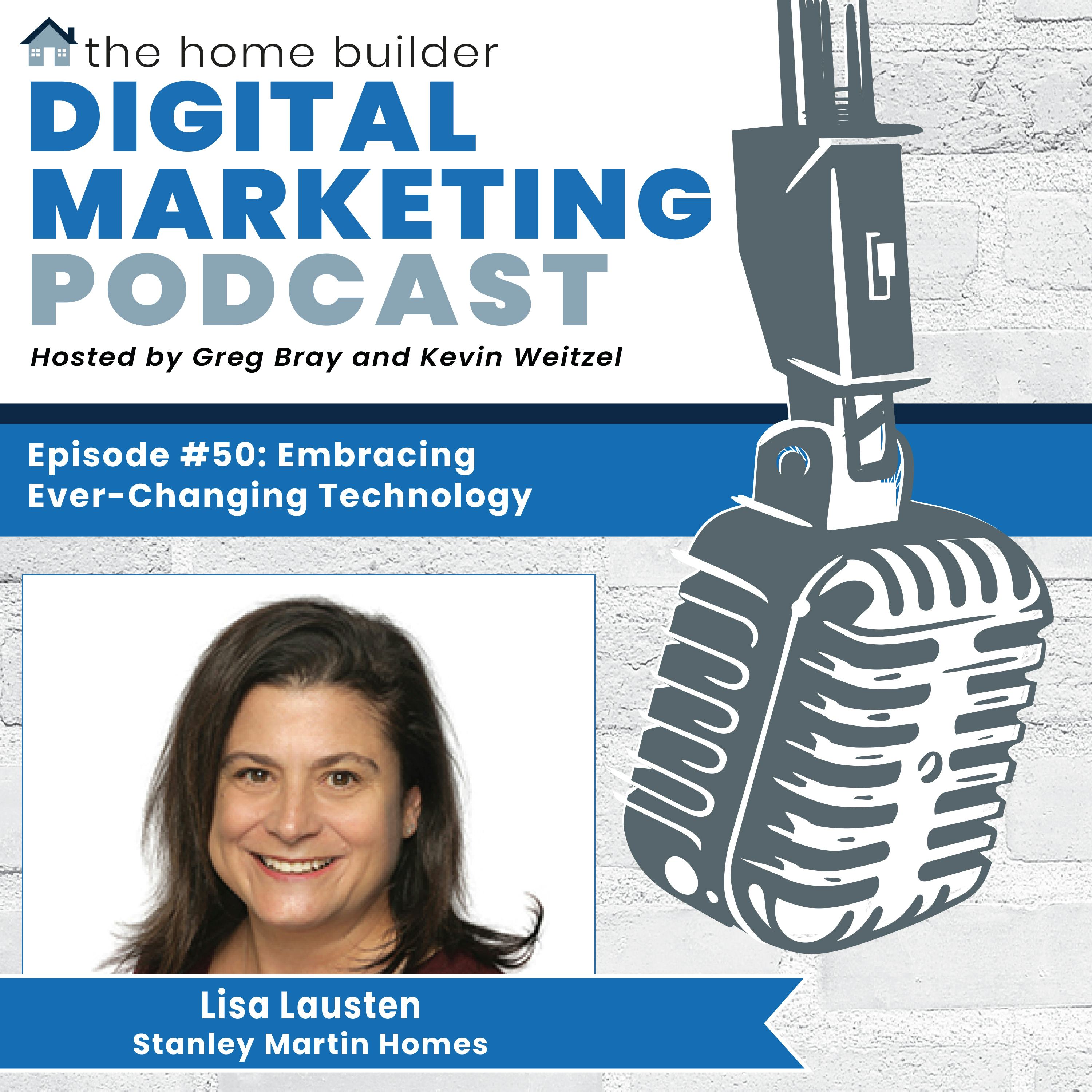 Podcast cover for Lisa Lausten's Home Builder Digital Marketing interview