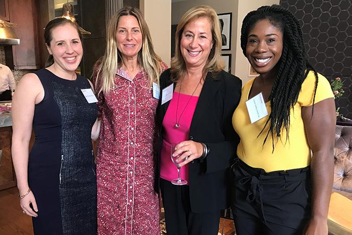 Rachel Warzala Chesley, Amy Nauiokas, Lisa Sherman and Lauren Ashley Smith at Dickinson’s 2018 Women’s Luncheon