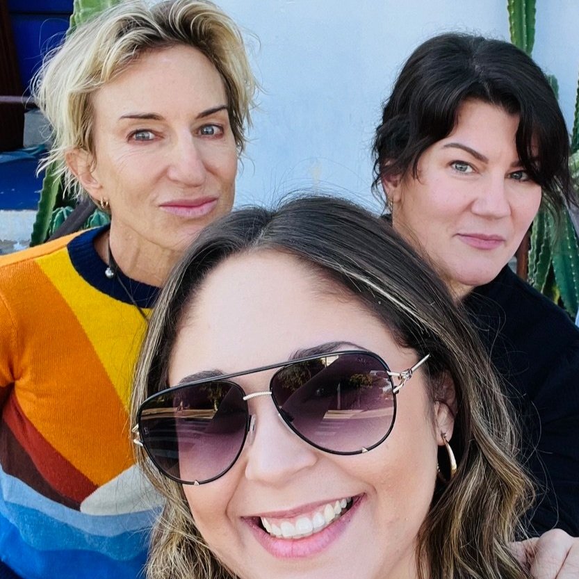 Lisa Weser with members of the Trailblaze team in a candid group photograph