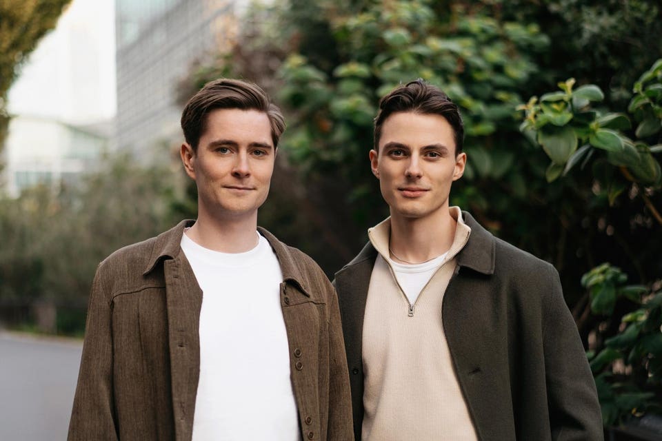 Listen Labs co-founders Alfred Wahlforss and Florian Juengermann outdoors
