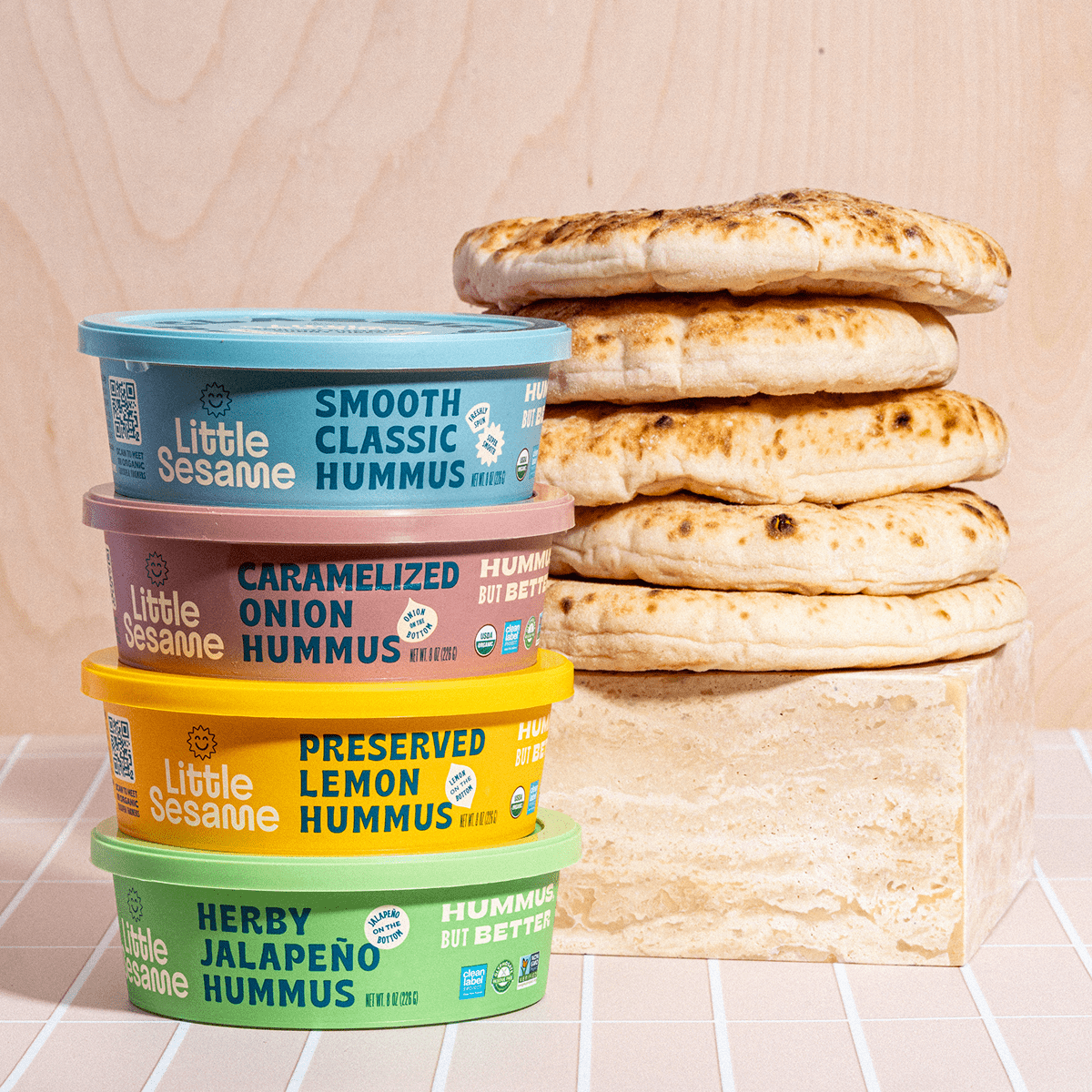Little Sesame organic hummus taster pack