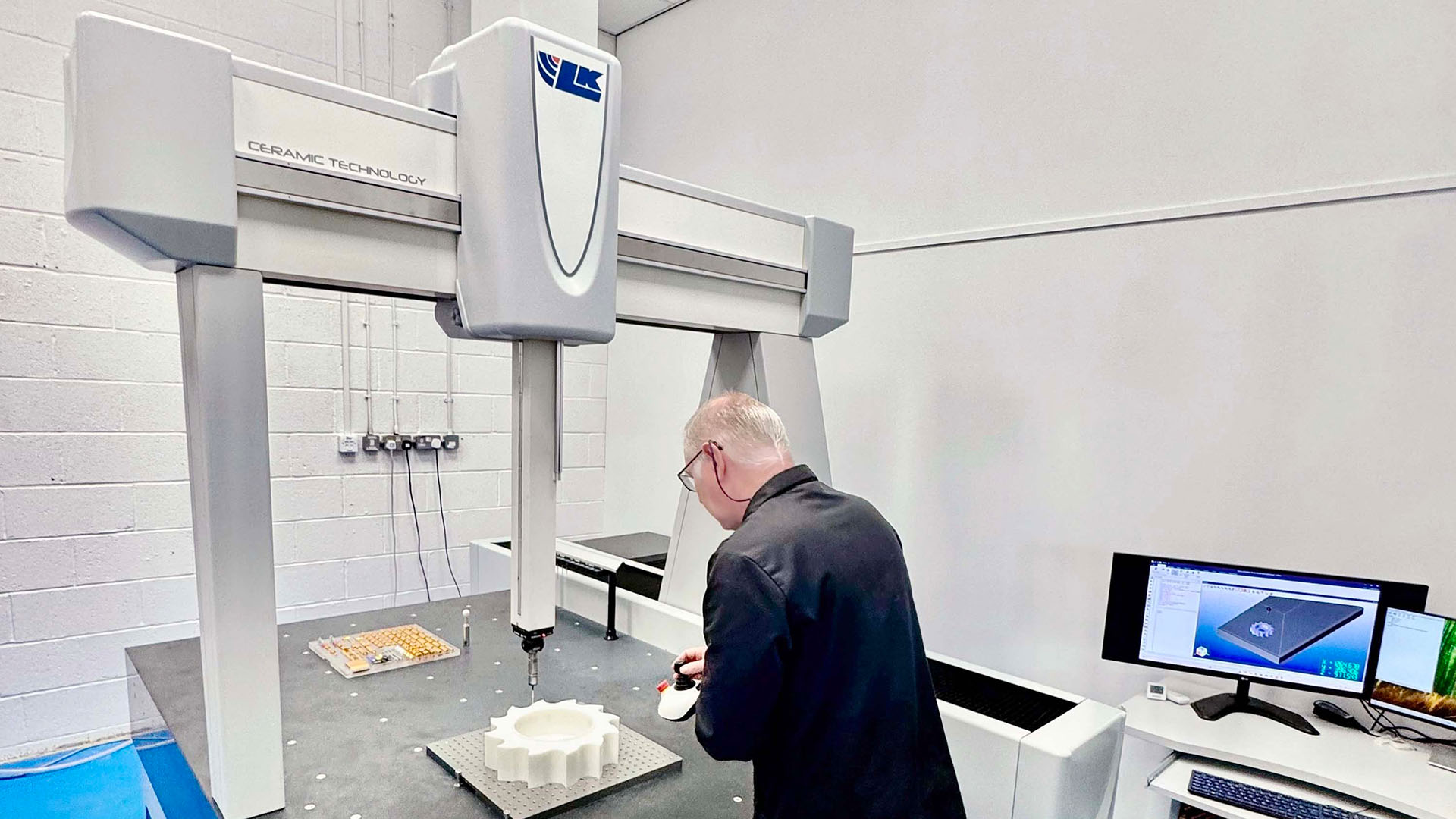 ActionPlas inspection room with an LK Metrology ALTERA M coordinate measuring machine