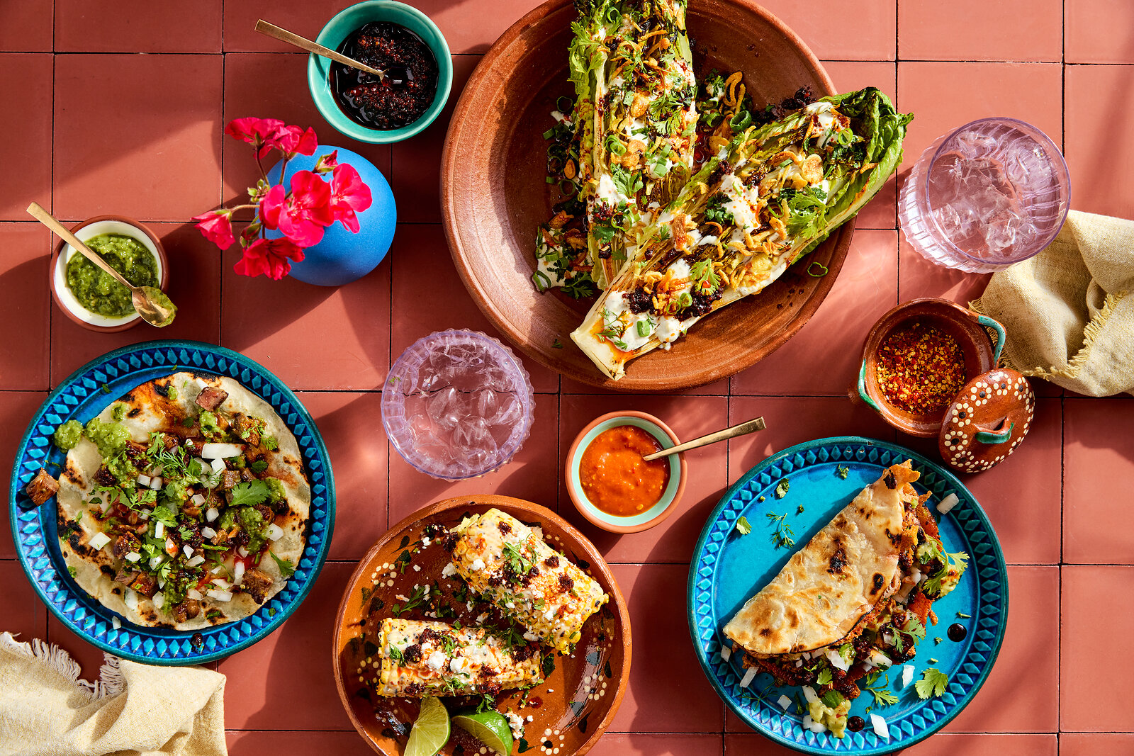 A spread of Sonoran-inspired dishes developed by Rick Martínez with Local Kitchens