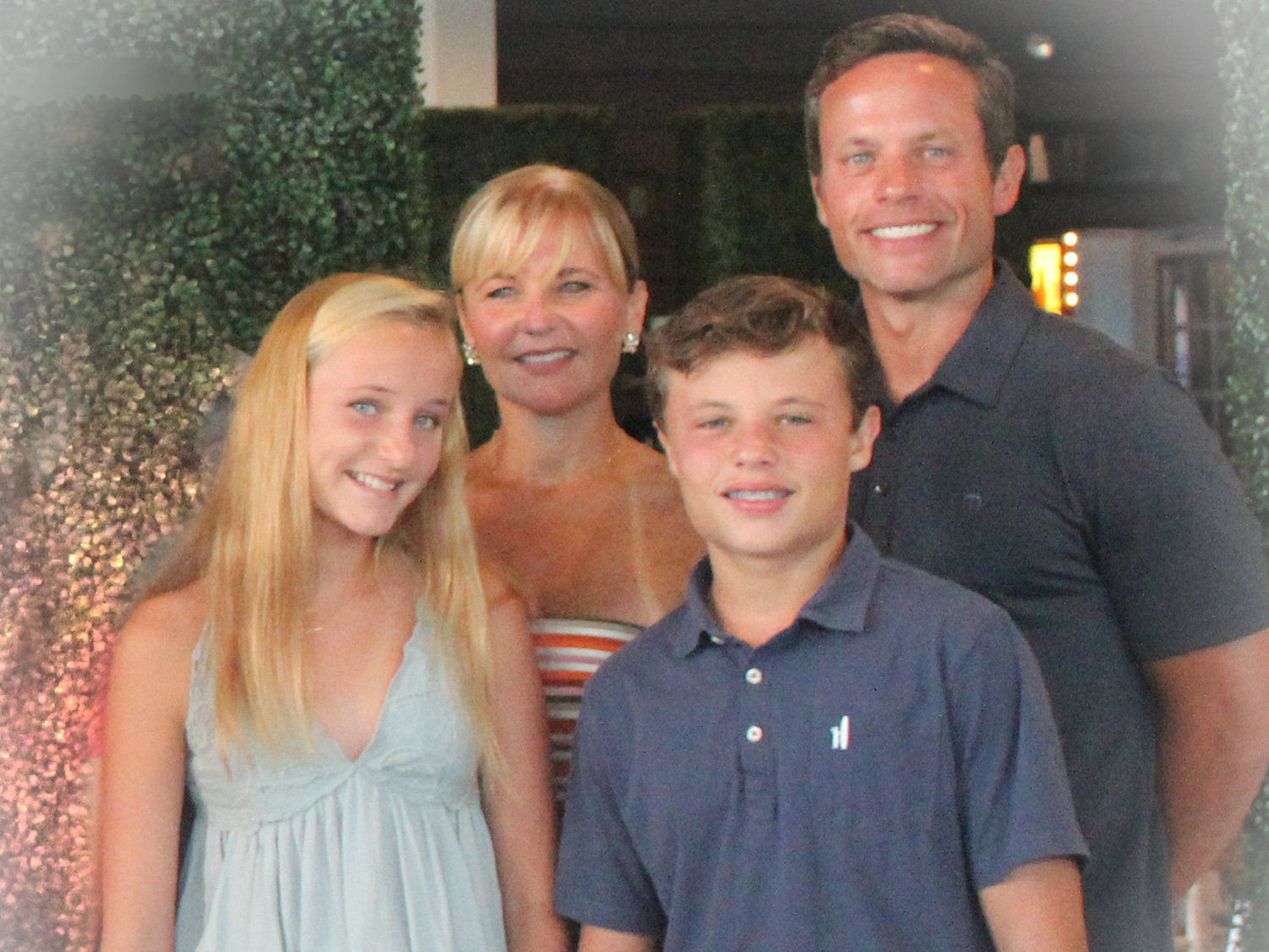 Hadley, Lori, Brady and Greg Koch together in a family photograph