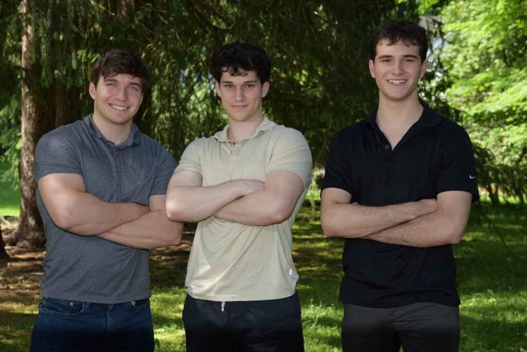Lucas Raskin (right) with Guardian RF co-founders John Andrzejewski and Eli Kerstein