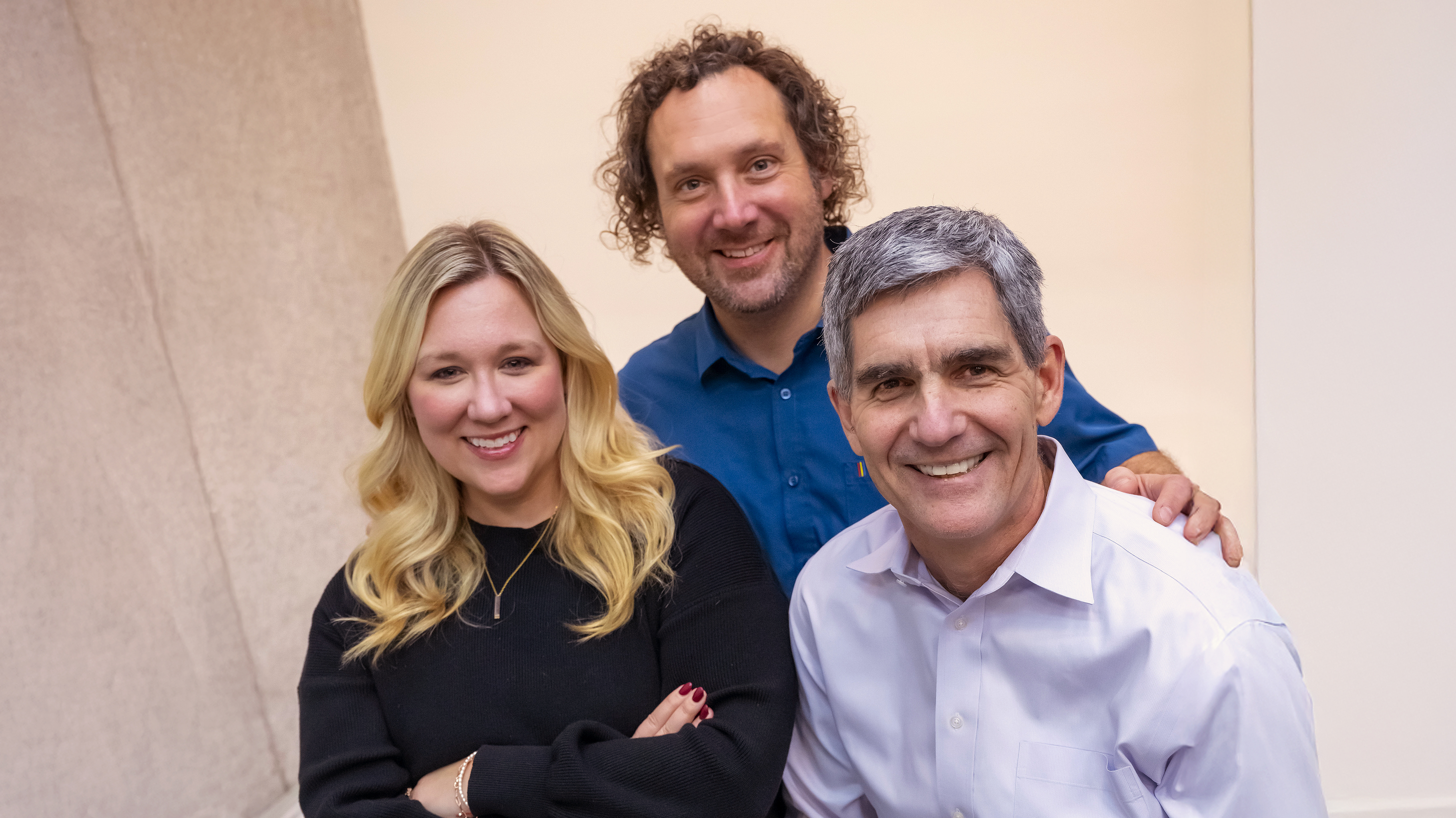 Kelly Seipe, Ryan Pudloski and Luke Kempski together at JPL