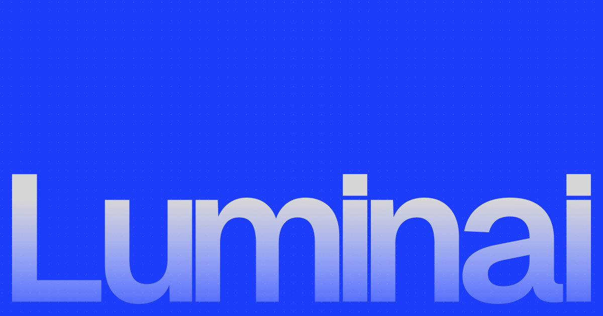 Luminai company wordmark logo