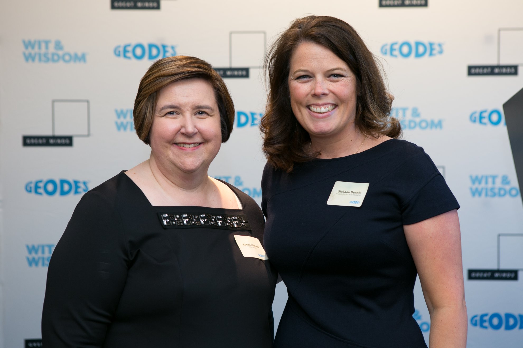 Lynne Munson and Siobhan Dennis at the Geodes launch