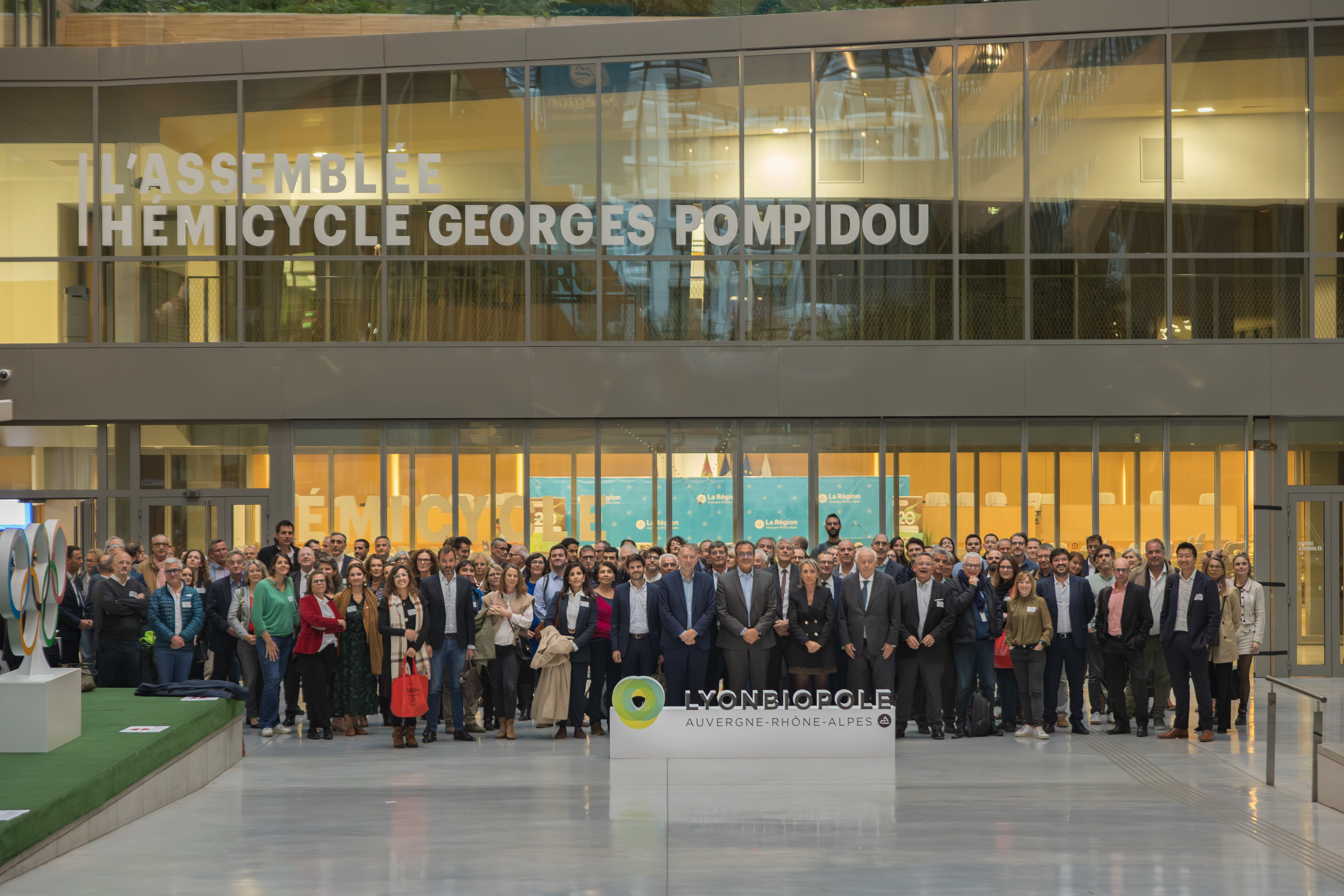 Lyonbiopôle community members gathered at the Hôtel de Région for the October 2025 Collaborative Day