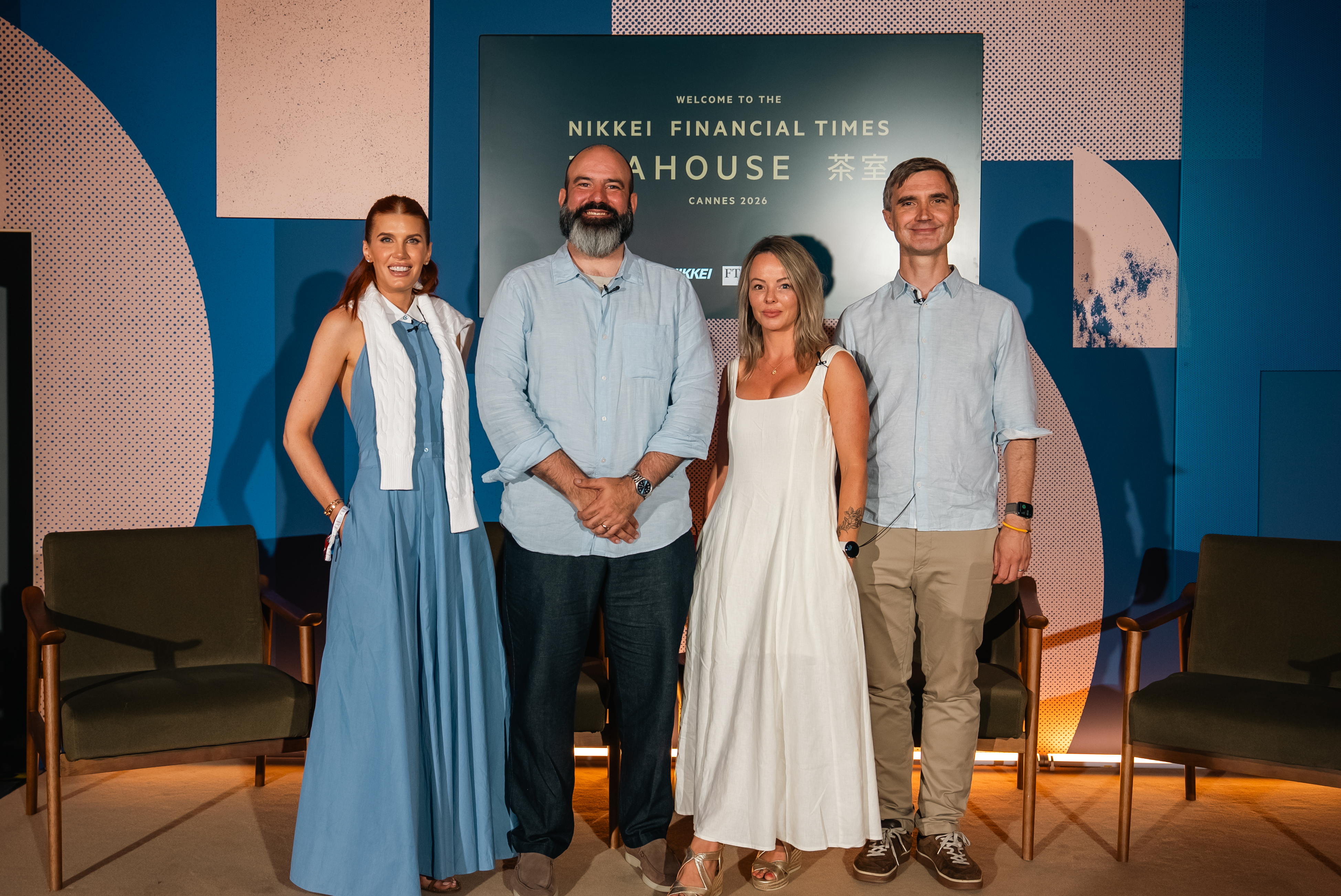 Panel participants at the M+C Saatchi and Oxford Cultural Power presentation in Cannes in 2026