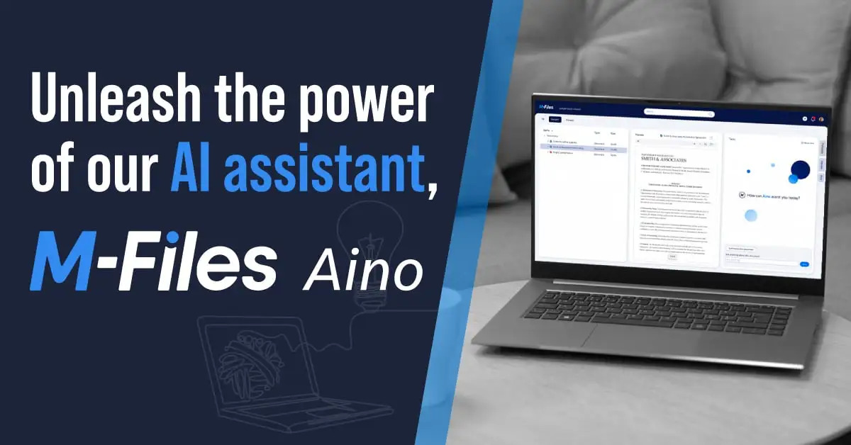 M-Files Aino product demonstration graphic