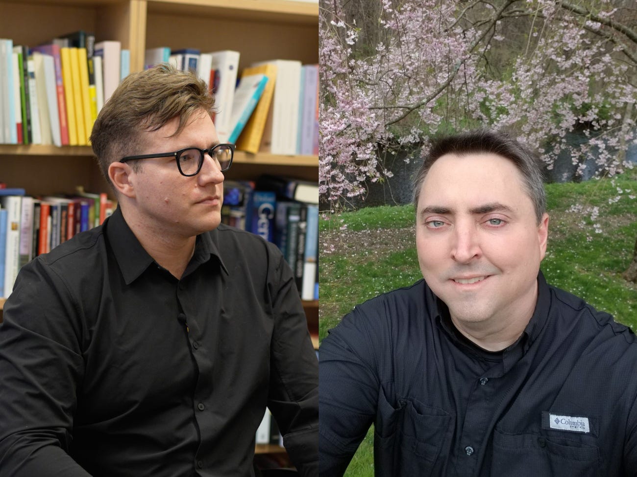 MLST host Tim Scarfe on the left and co-interviewer Keith Duggar on the right