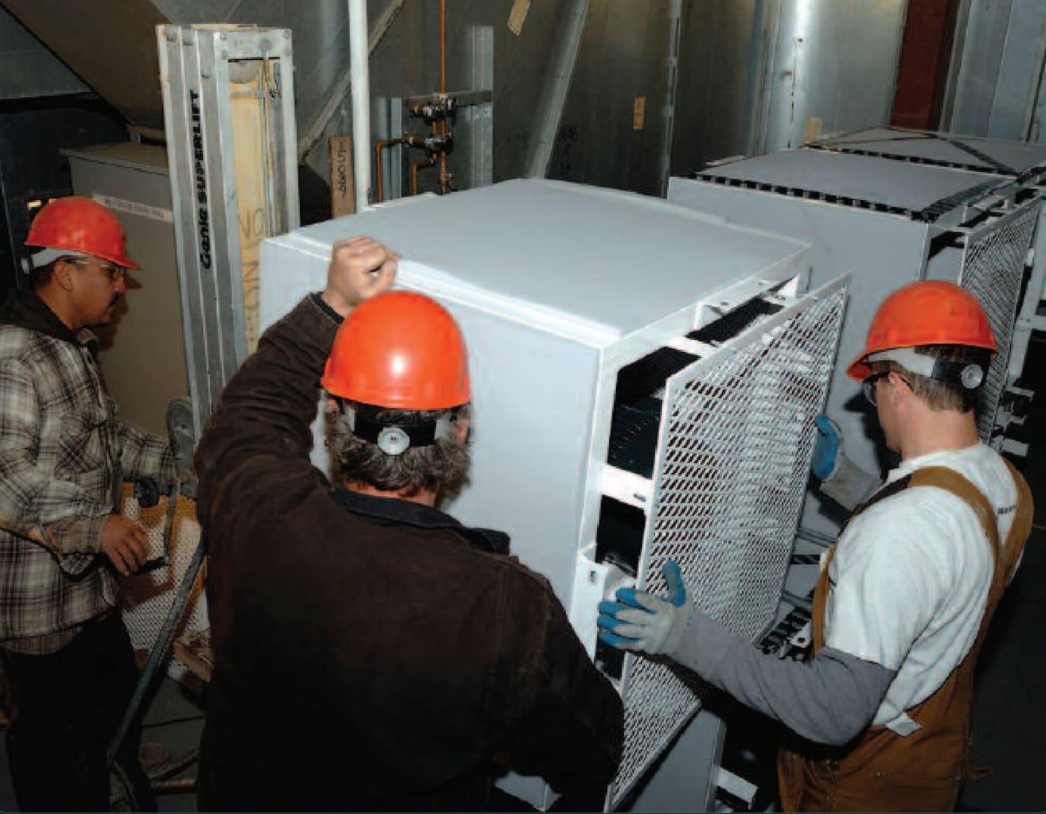 FANWALL modules stacked into a five-wide, three-high fan array