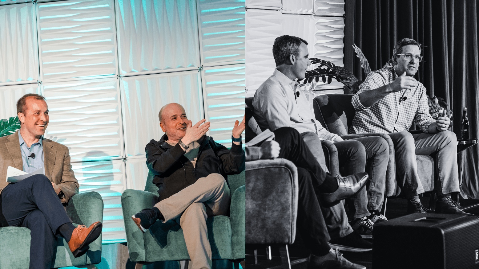 Mike Farrell, Marc Altshuller, Ryan Davis and Chris Maclin on stage at Spectrum Equity’s 2025 CEO Summit