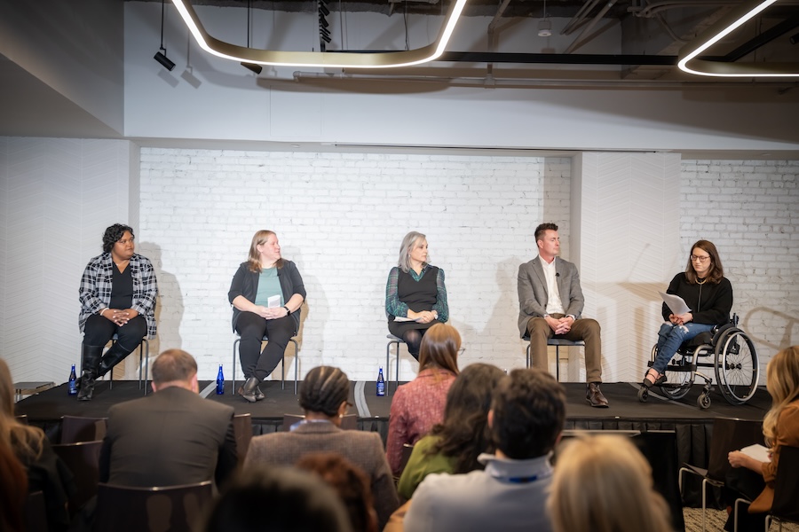 Marc Paulenich, second from right, joins a five-person panel in Washington, D.C.
