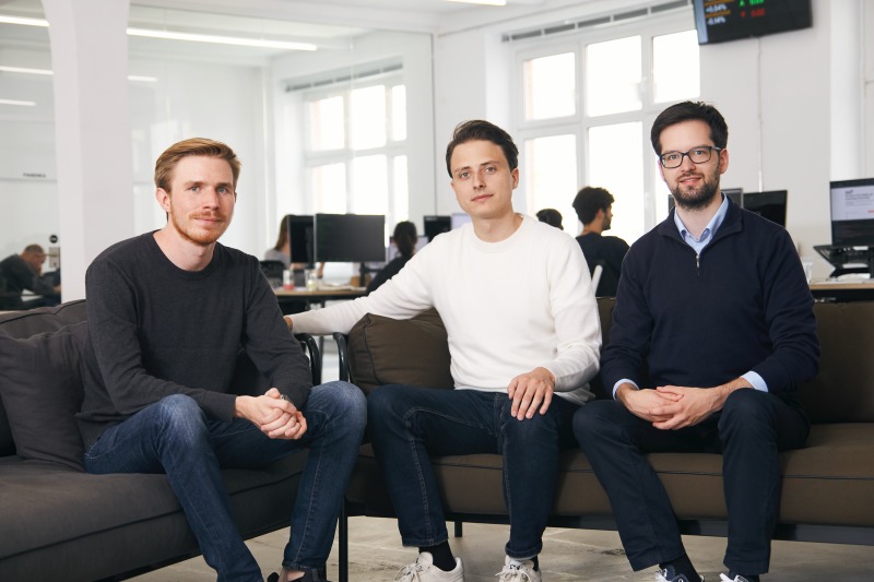 Marco Cancellieri, Christian Hecker and Thomas Pischke together during Trade Republic's early years