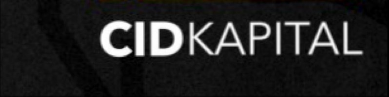 CID Kapital company wordmark on a dark background