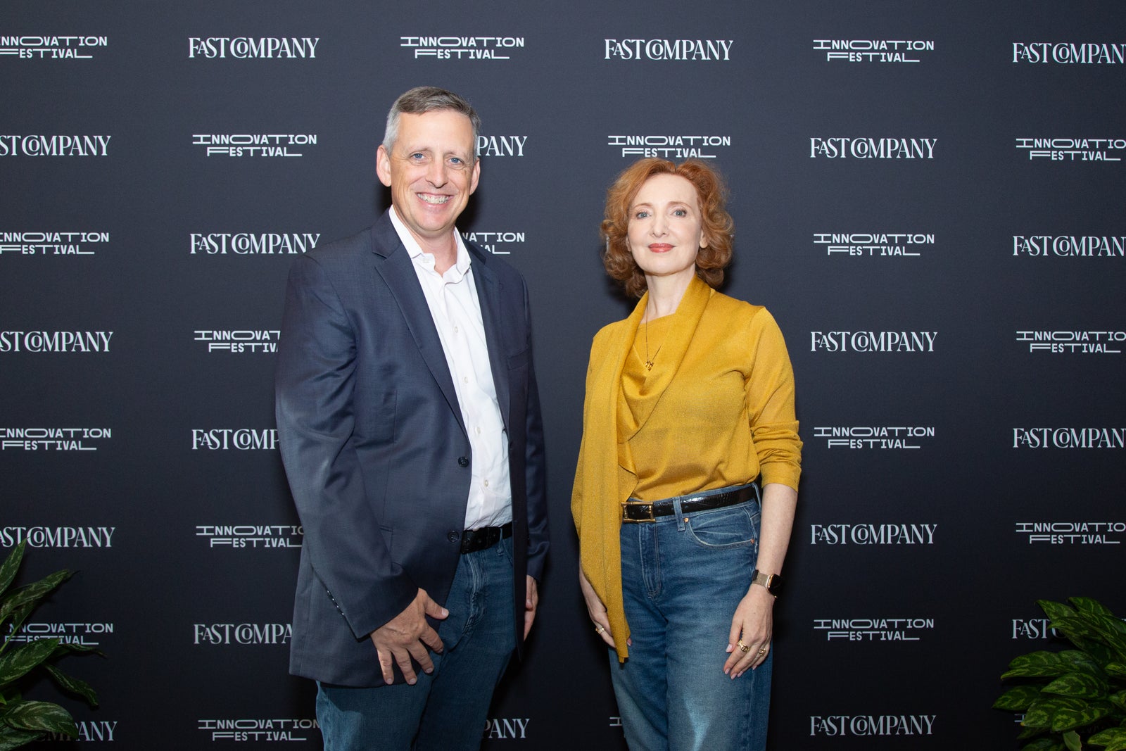Marianna Kantor and Fast Company editor Ben Baer at the Fast Company Innovation Festival