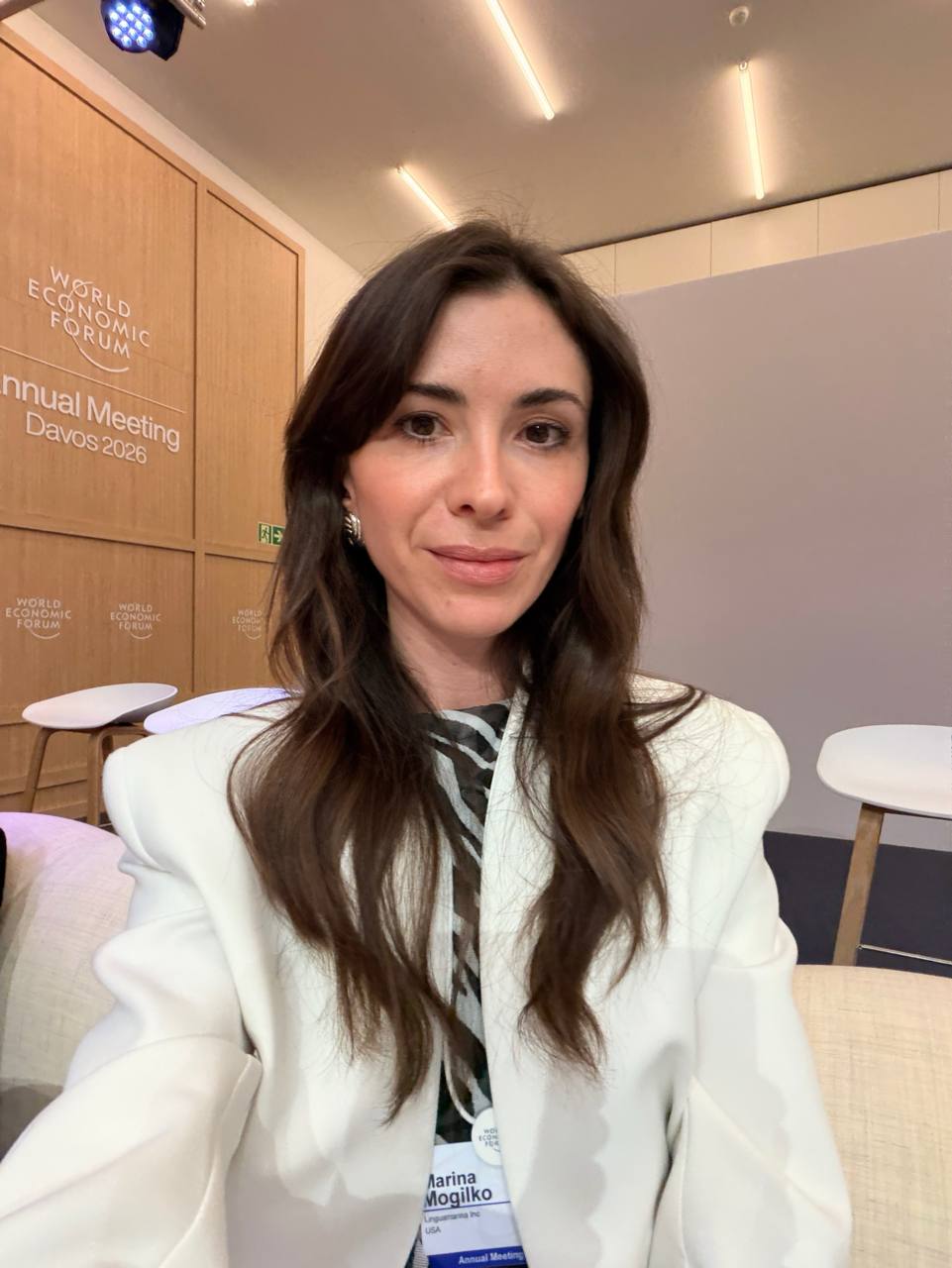 Marina Mogilko at the World Economic Forum Annual Meeting in Davos in 2026