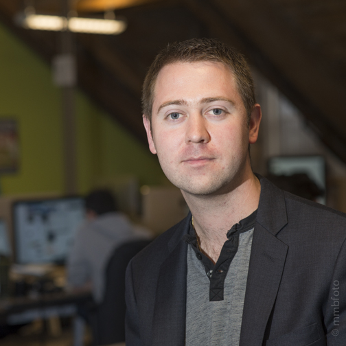 Mark Kasdorf during his Intrepid era in a Cambridge office