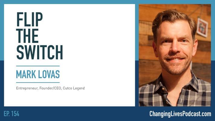 Mark Lovas pictured in the promotional artwork for episode 154 of the Changing Lives podcast