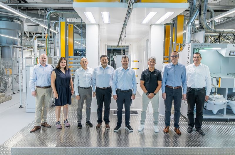 Mark Sheahan with colleagues during a visit to Graco operations in Europe