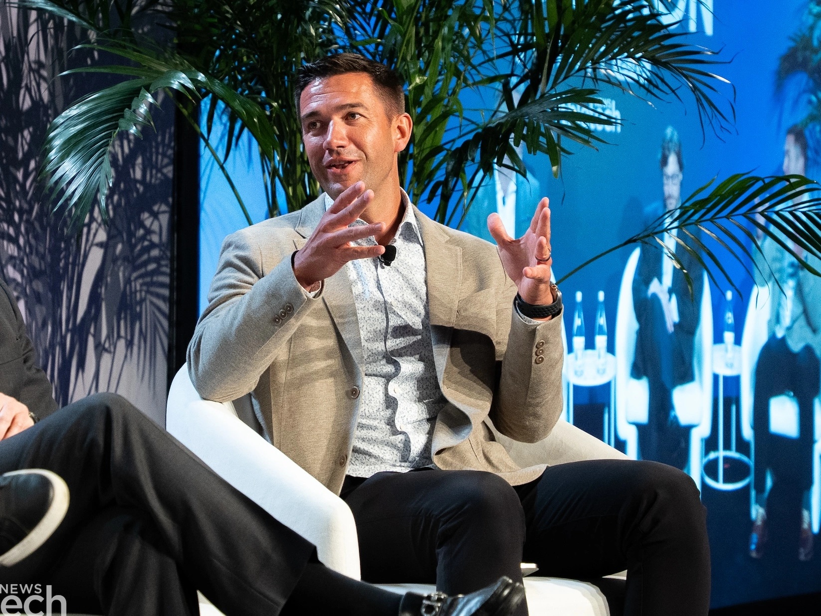Mark Watterson speaking while seated on the ATN Innovation Summit stage in 2025
