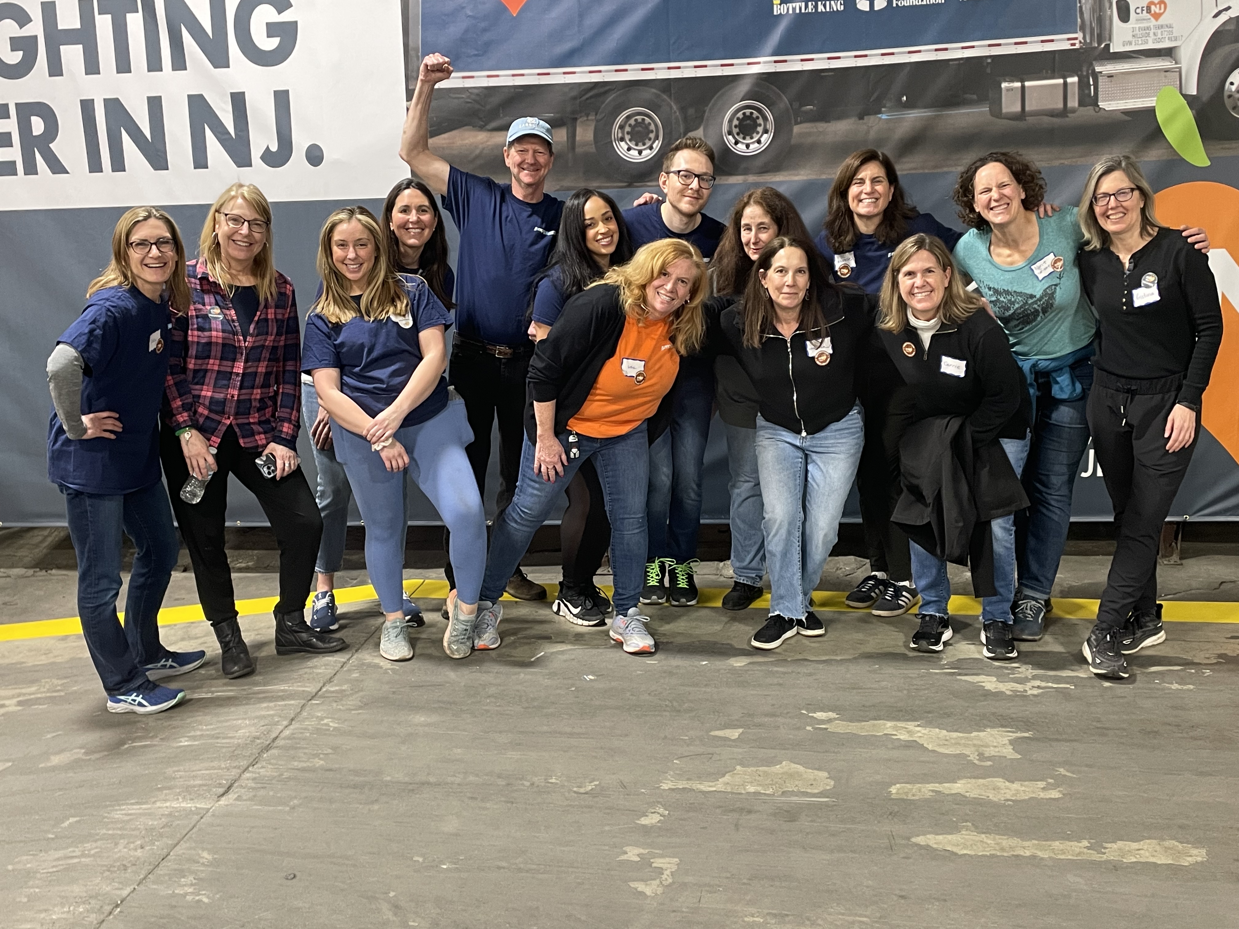 MPG team members volunteering at the Community FoodBank of New Jersey