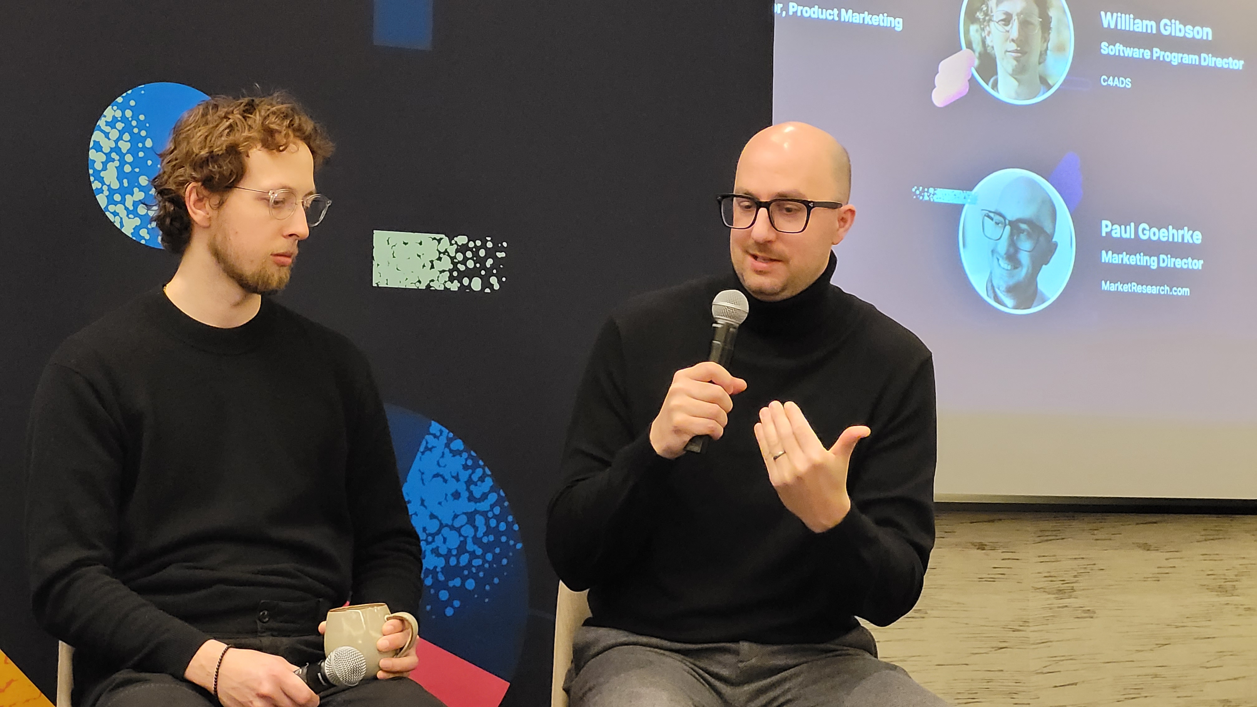 Paul Goehrke speaking onstage at the 2024 ElasticON event