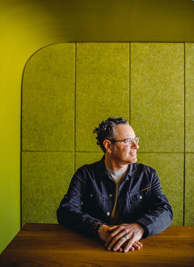 Marqeta founder Jason Gardner seated in the company's office