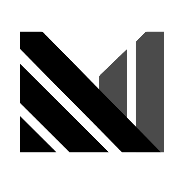 Materialize logo - a stylized M formed from diagonal dataflow bars