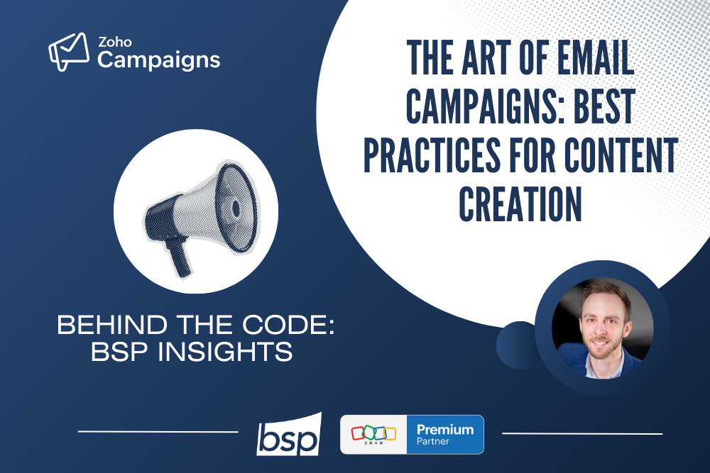 BSP editorial artwork for Mathieu Bédard's guide to email campaign content creation